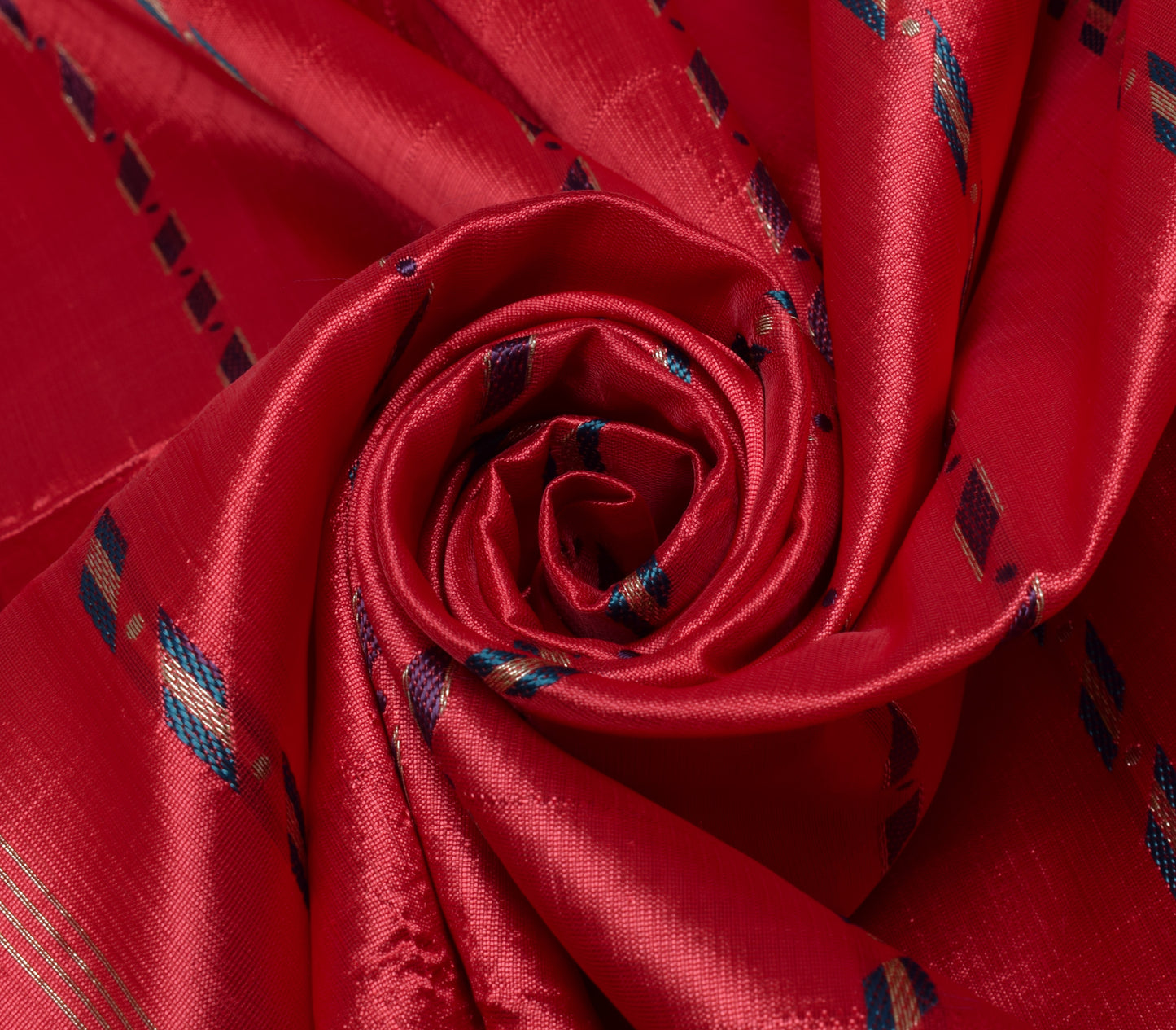 Sushila Vintage Heavy Saree Blend Satin Silk Banarasi Brocade Woven Sari Fabric