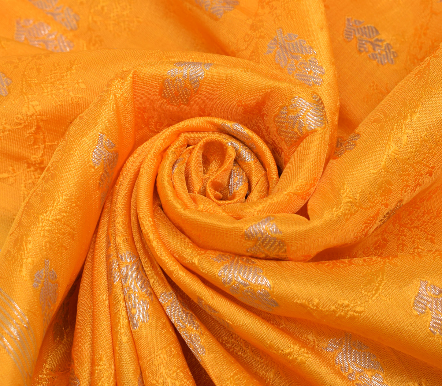 Sushila Vintage Heavy Saree Blend Satin Silk Banarasi Brocade Woven Sari Fabric