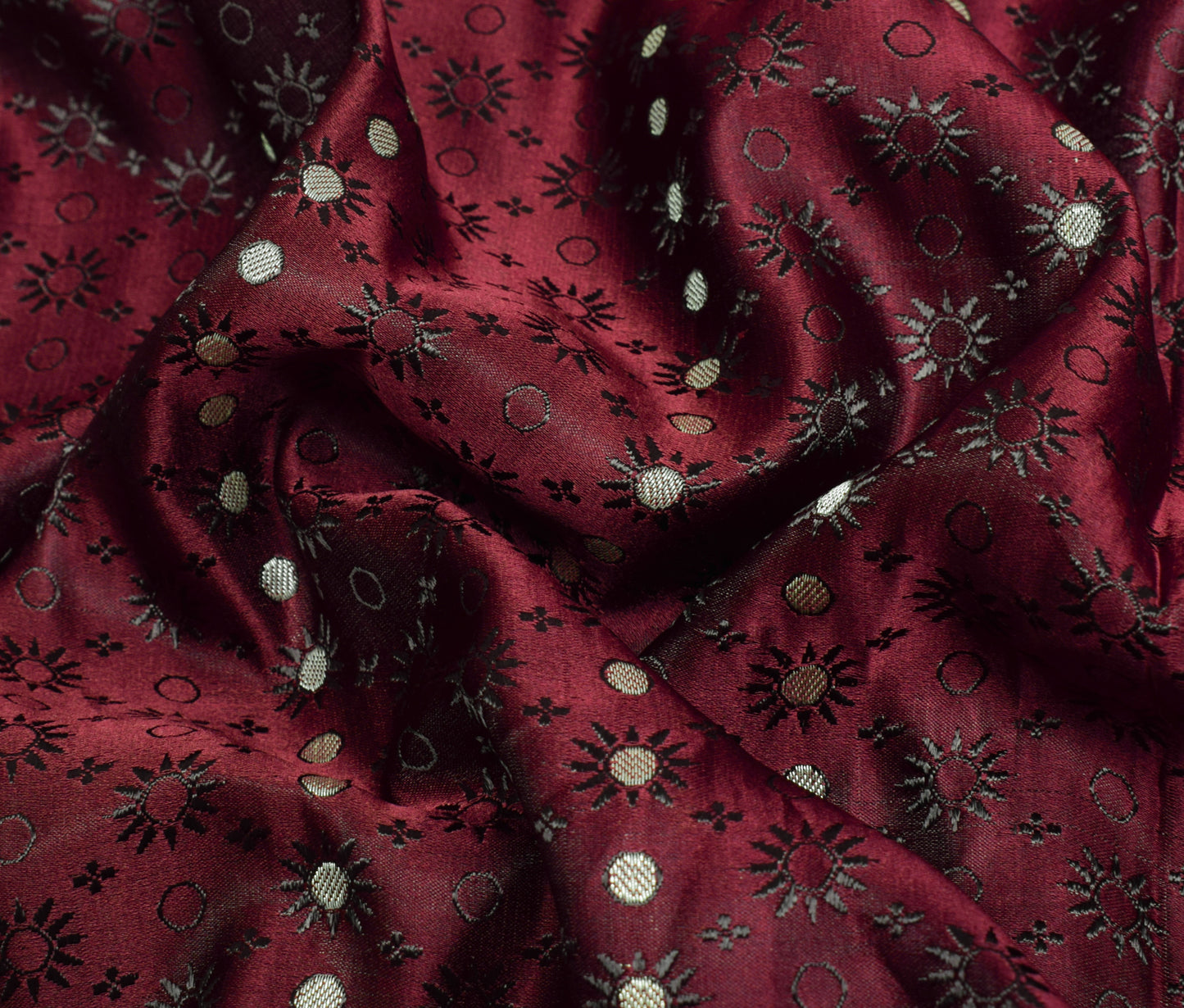Sushila Vintage Heavy Saree Pure Satin Silk Banarasi Brocade Woven Sari Fabric