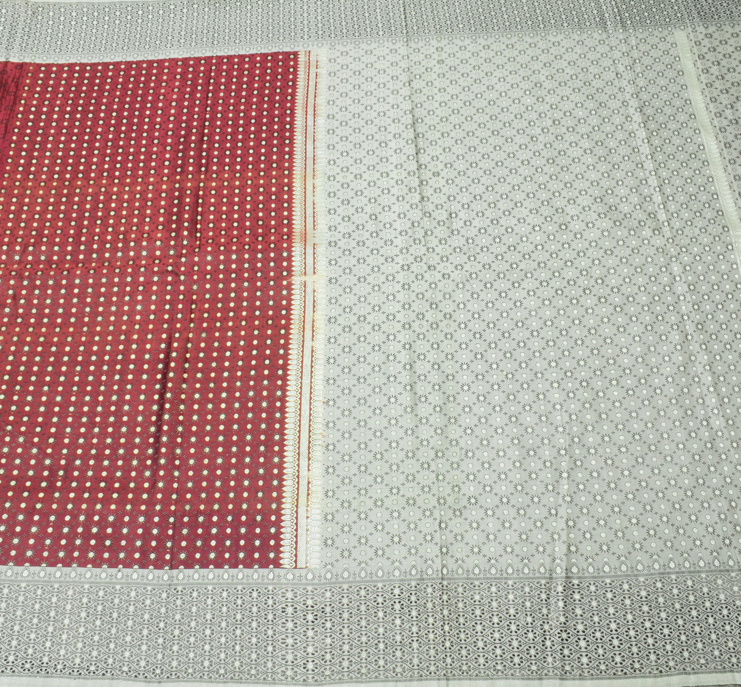 Sushila Vintage Heavy Saree Pure Satin Silk Banarasi Brocade Woven Sari Fabric