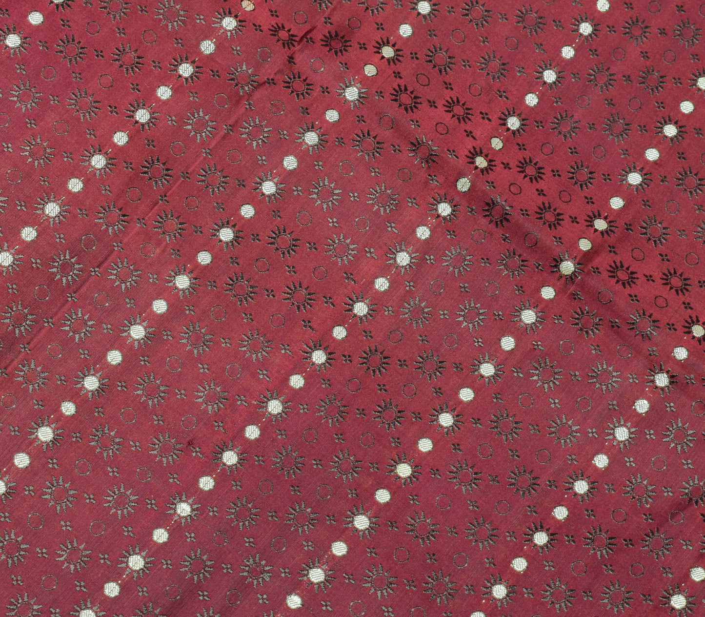 Sushila Vintage Heavy Saree Pure Satin Silk Banarasi Brocade Woven Sari Fabric