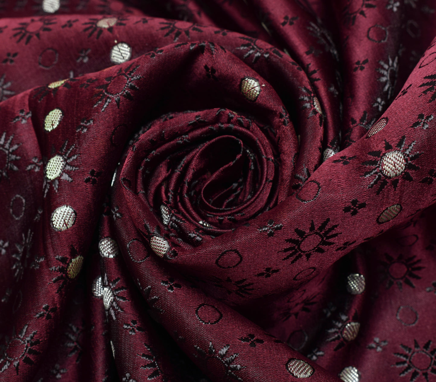 Sushila Vintage Heavy Saree Pure Satin Silk Banarasi Brocade Woven Sari Fabric
