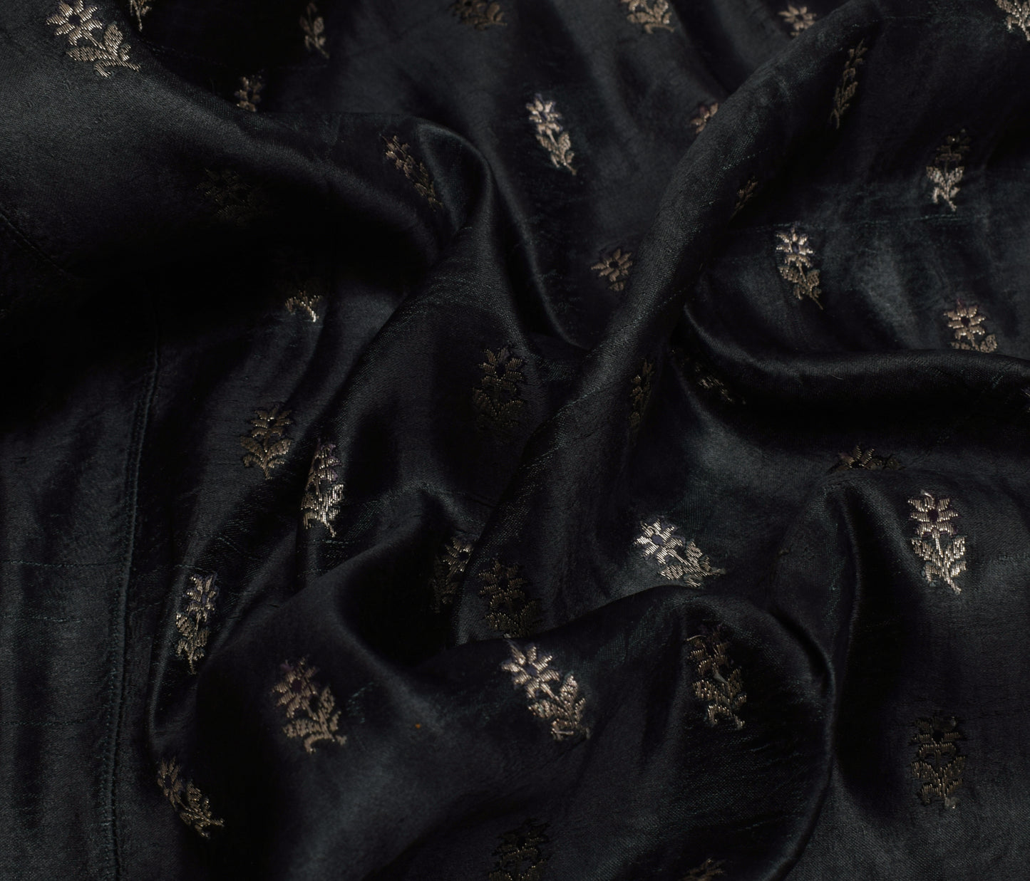 Sushila Vintage Heavy Saree Pure Satin Silk Banarasi Brocade Woven Sari Fabric