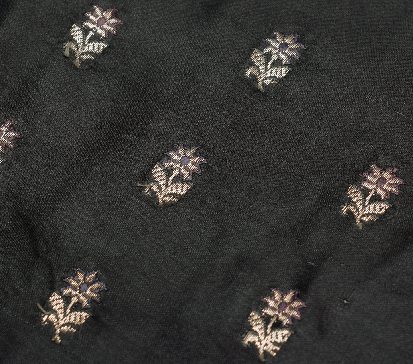 Sushila Vintage Heavy Saree Pure Satin Silk Banarasi Brocade Woven Sari Fabric