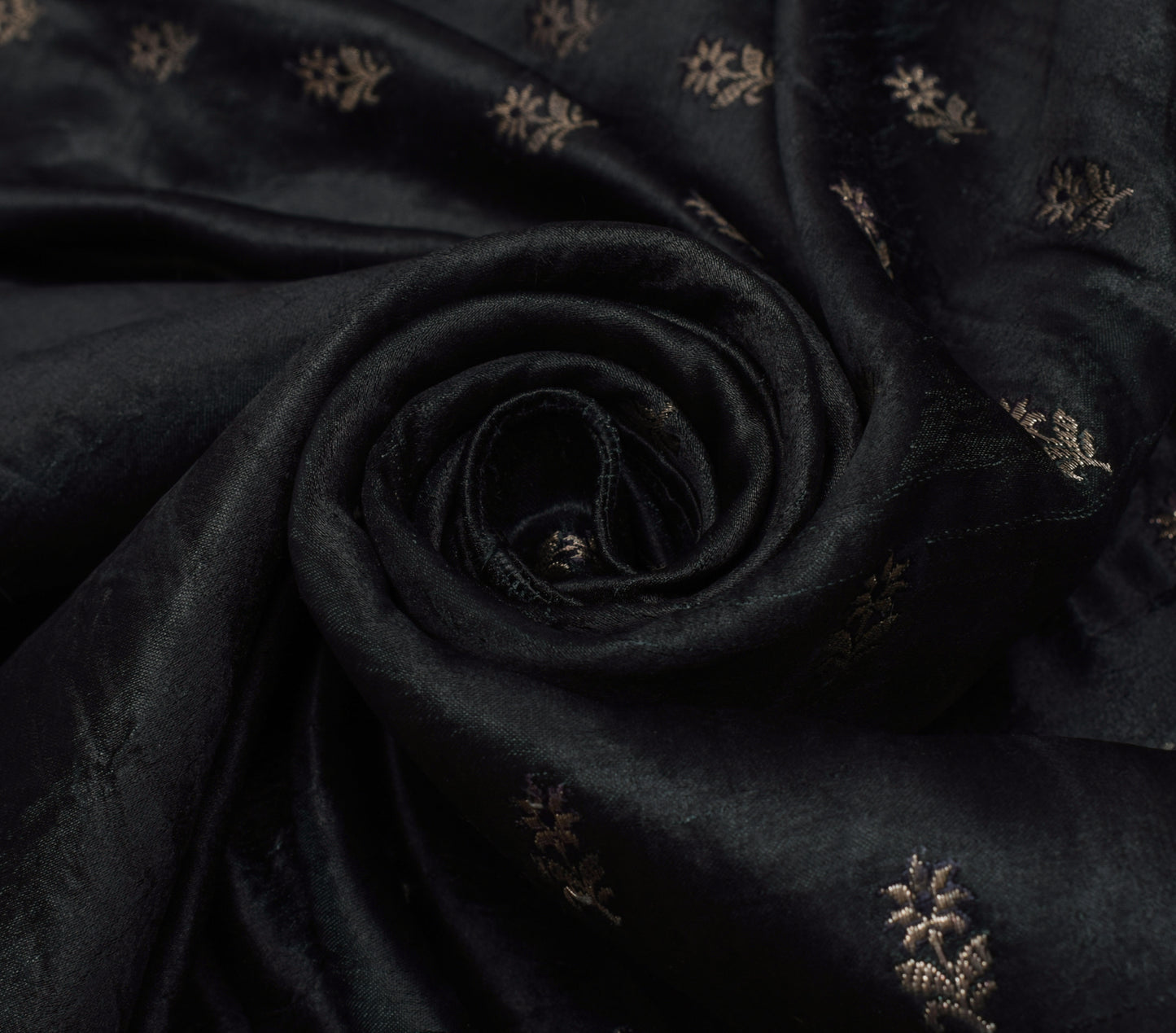 Sushila Vintage Heavy Saree Pure Satin Silk Banarasi Brocade Woven Sari Fabric