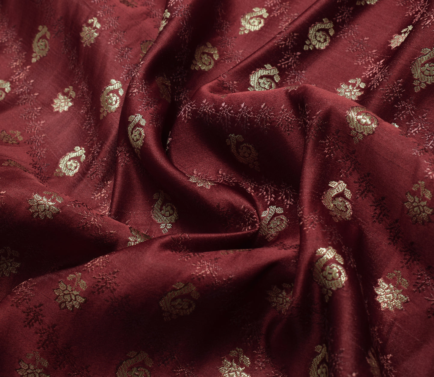 Sushila Vintage Heavy Saree Pure Satin Silk Banarasi Brocade Woven Sari Fabric
