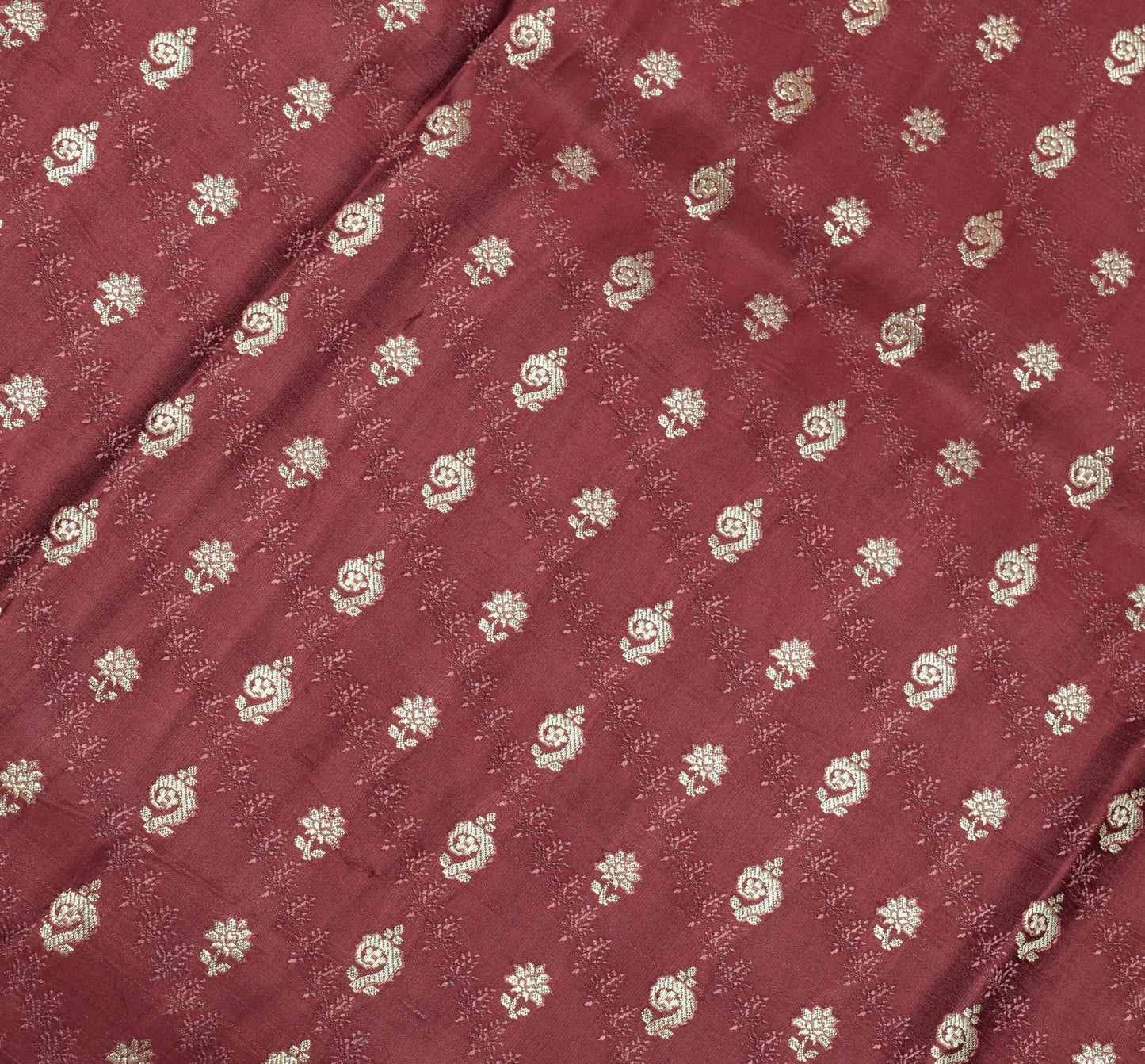 Sushila Vintage Heavy Saree Pure Satin Silk Banarasi Brocade Woven Sari Fabric