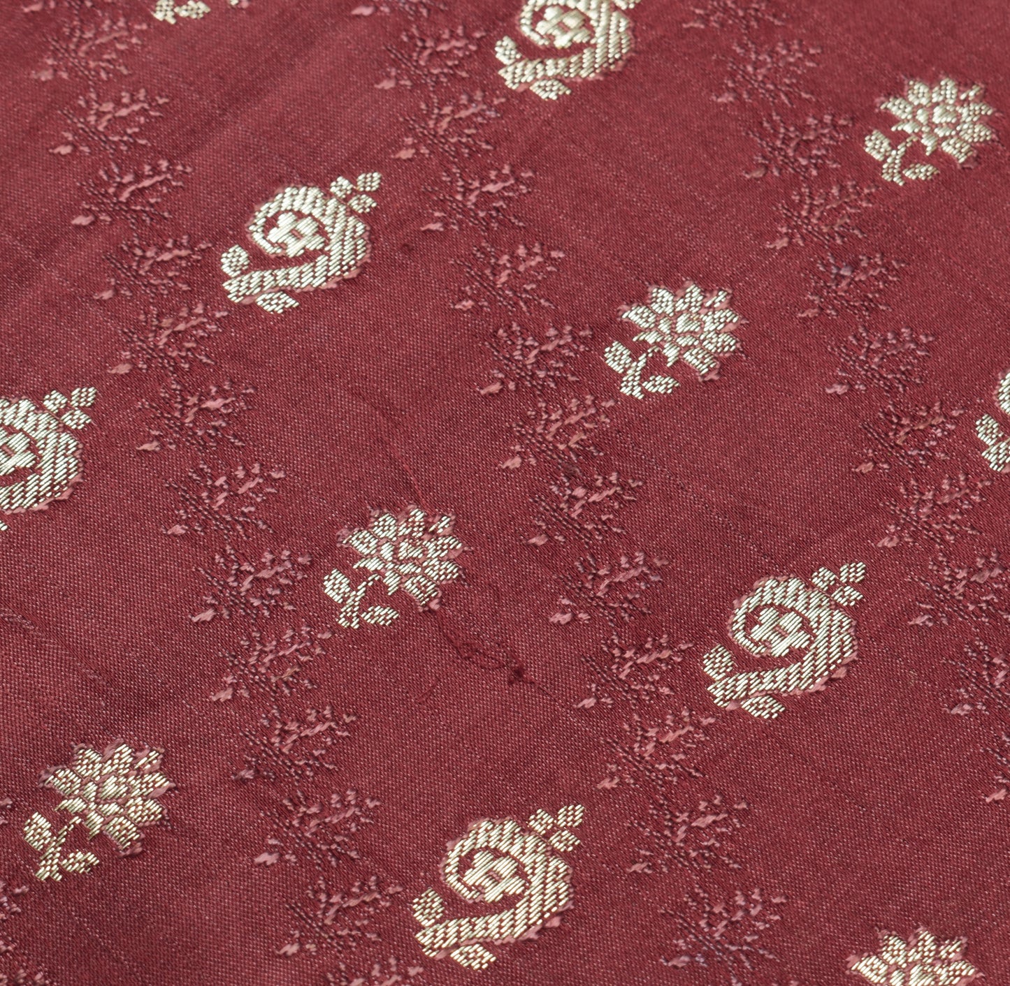 Sushila Vintage Heavy Saree Pure Satin Silk Banarasi Brocade Woven Sari Fabric