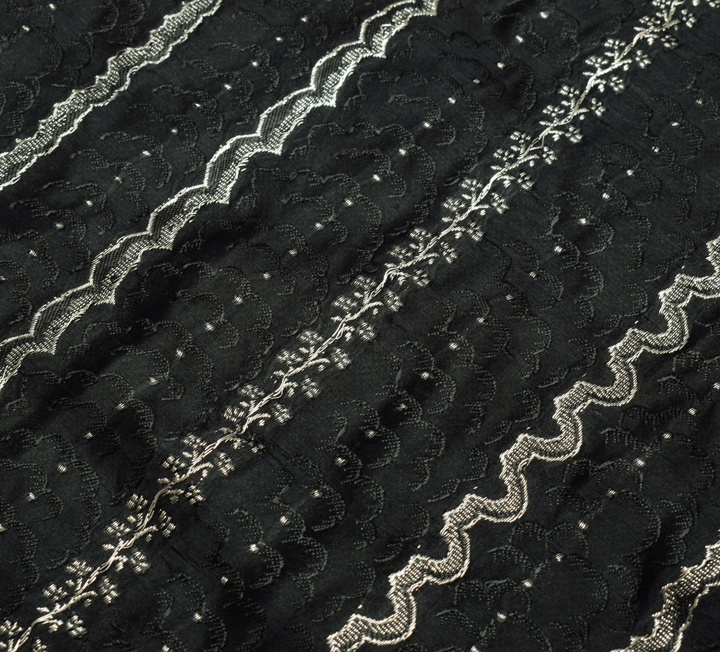 Sushila Vintage Heavy Saree Pure Satin Silk Banarasi Brocade Woven Sari Fabric