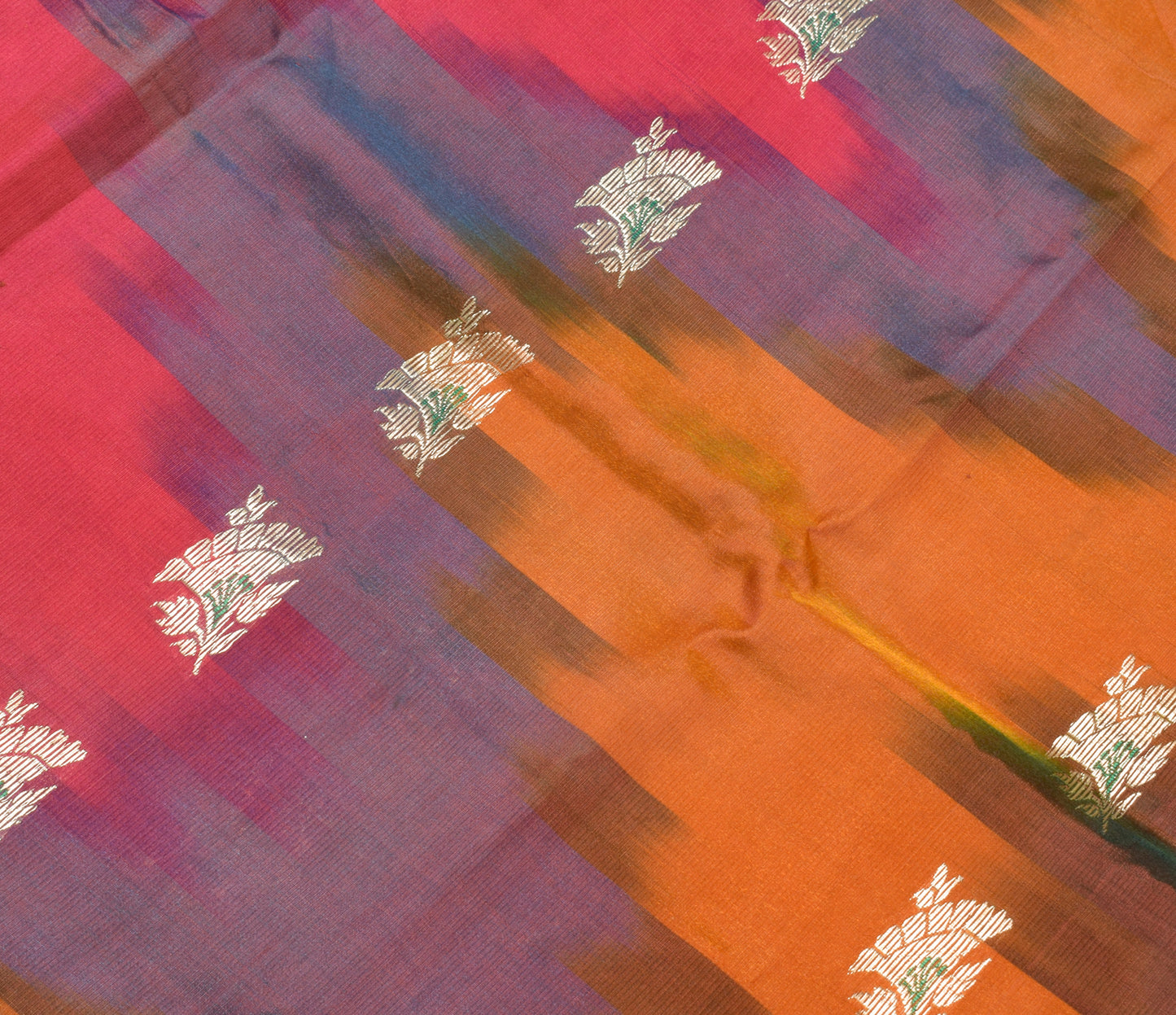 Sushila Vintage Heavy Saree Blend Satin Silk Banarasi Brocade Woven Sari Fabric