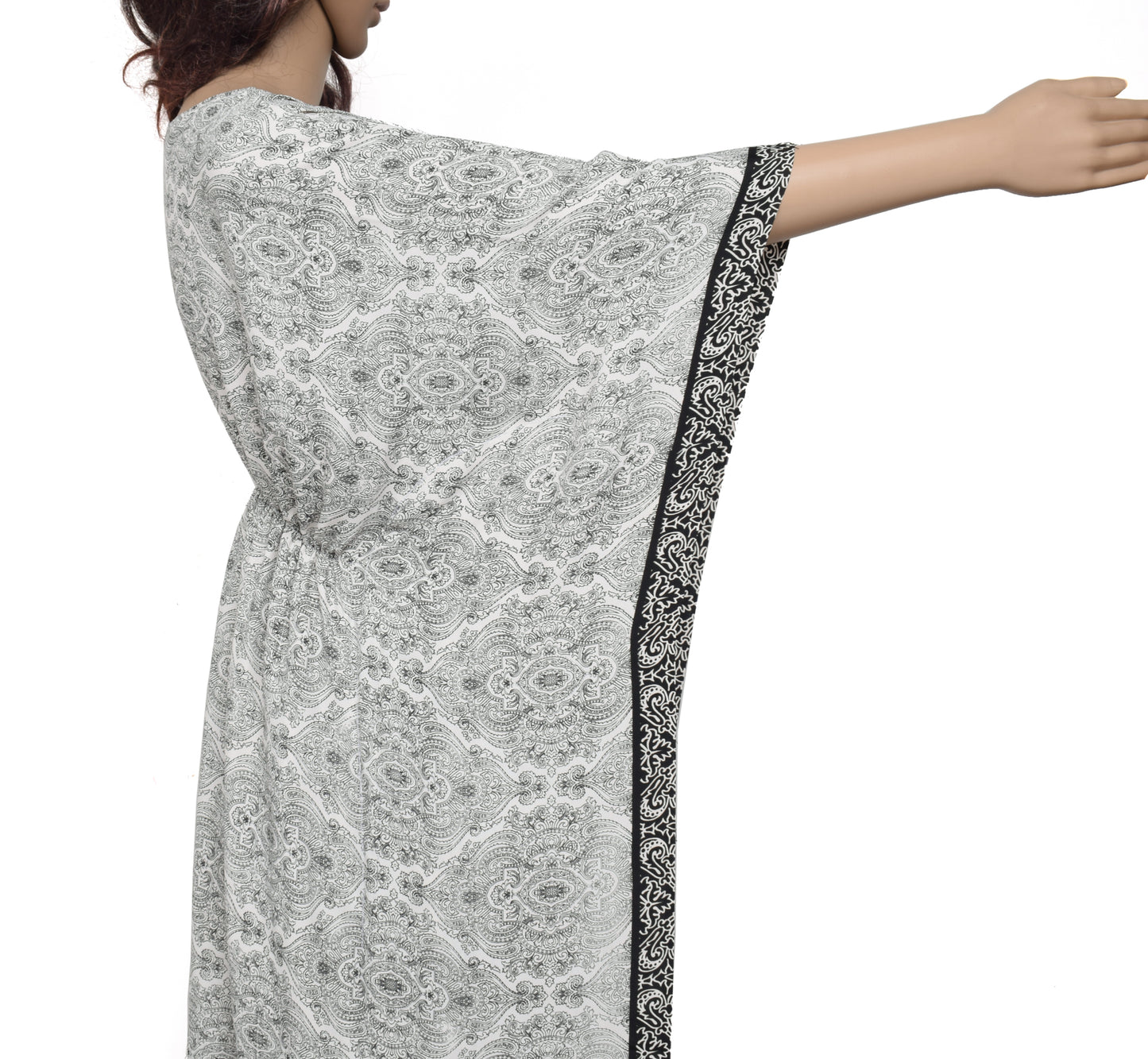 Sushila Vintage Blend Silk Sari upcycled Palazzo Pants Afghani Top Set White