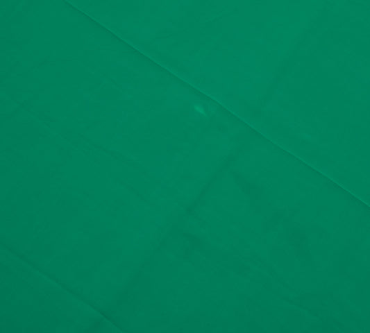 Sushila Vintage Green Sari Remnant Scrap Blend Georgette Silk Craft Fabric