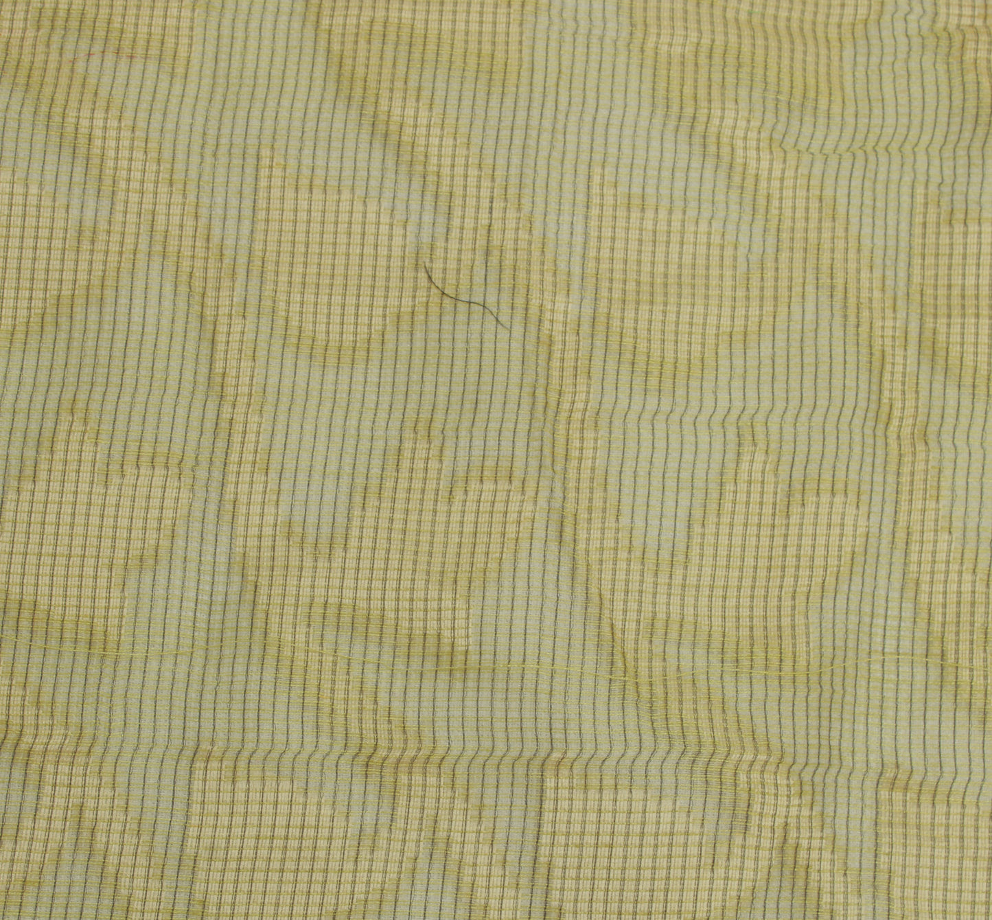 Sushila Vintage Green Indian Sari Remnant Scrap Pure Cotton Printed Craft Fabric