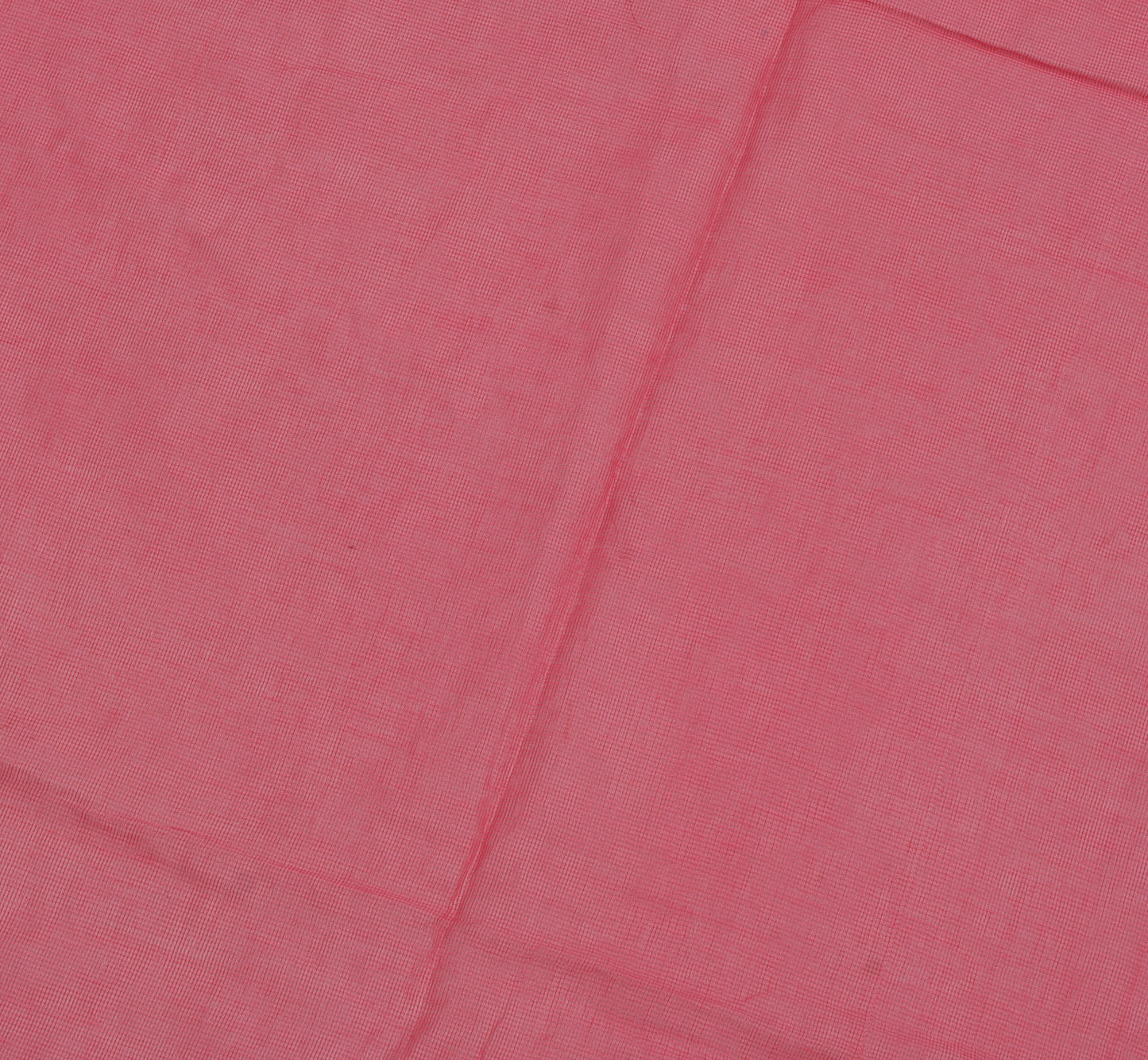 Sushila Vintage Peach Sari Remnant Scrap Blend Cotton Printed Craft Fabric