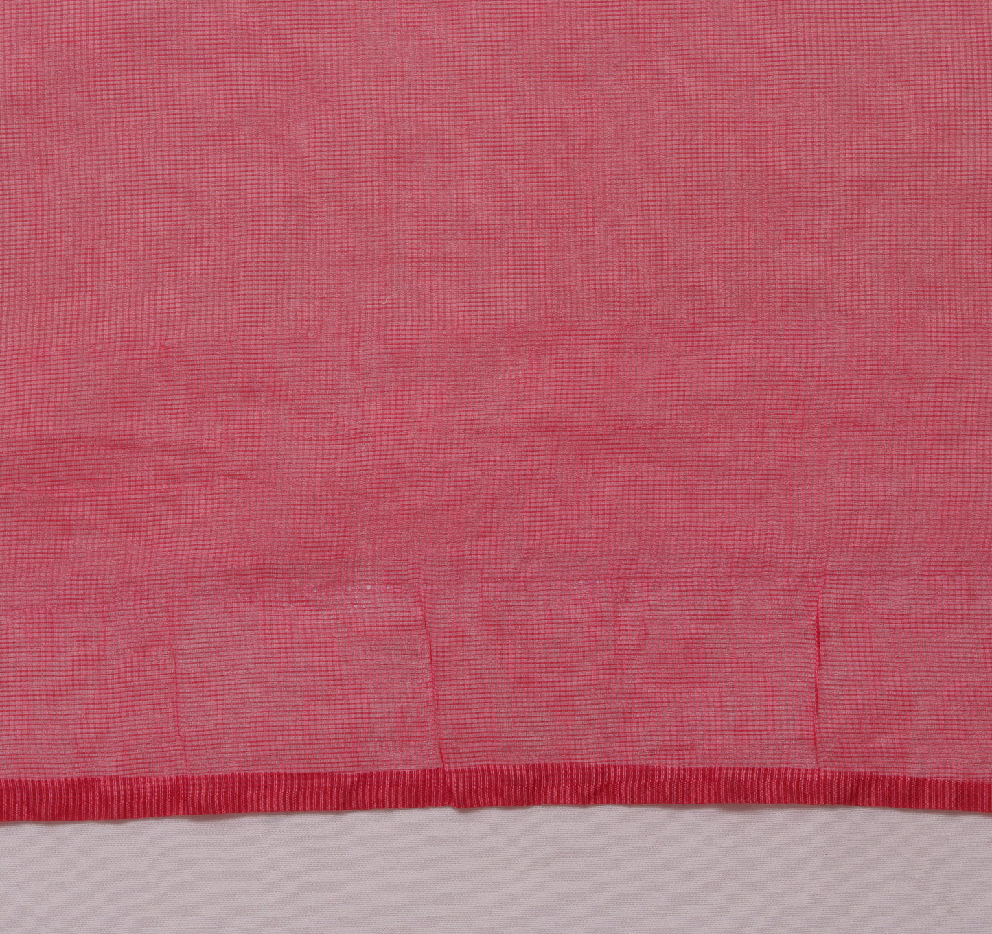 Sushila Vintage Peach Sari Remnant Scrap Blend Cotton Printed Craft Fabric