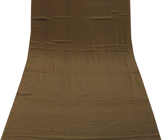 Sushila Vintage Green Indian Sari Remnant Scrap Blend Silk Saree Craft Fabric