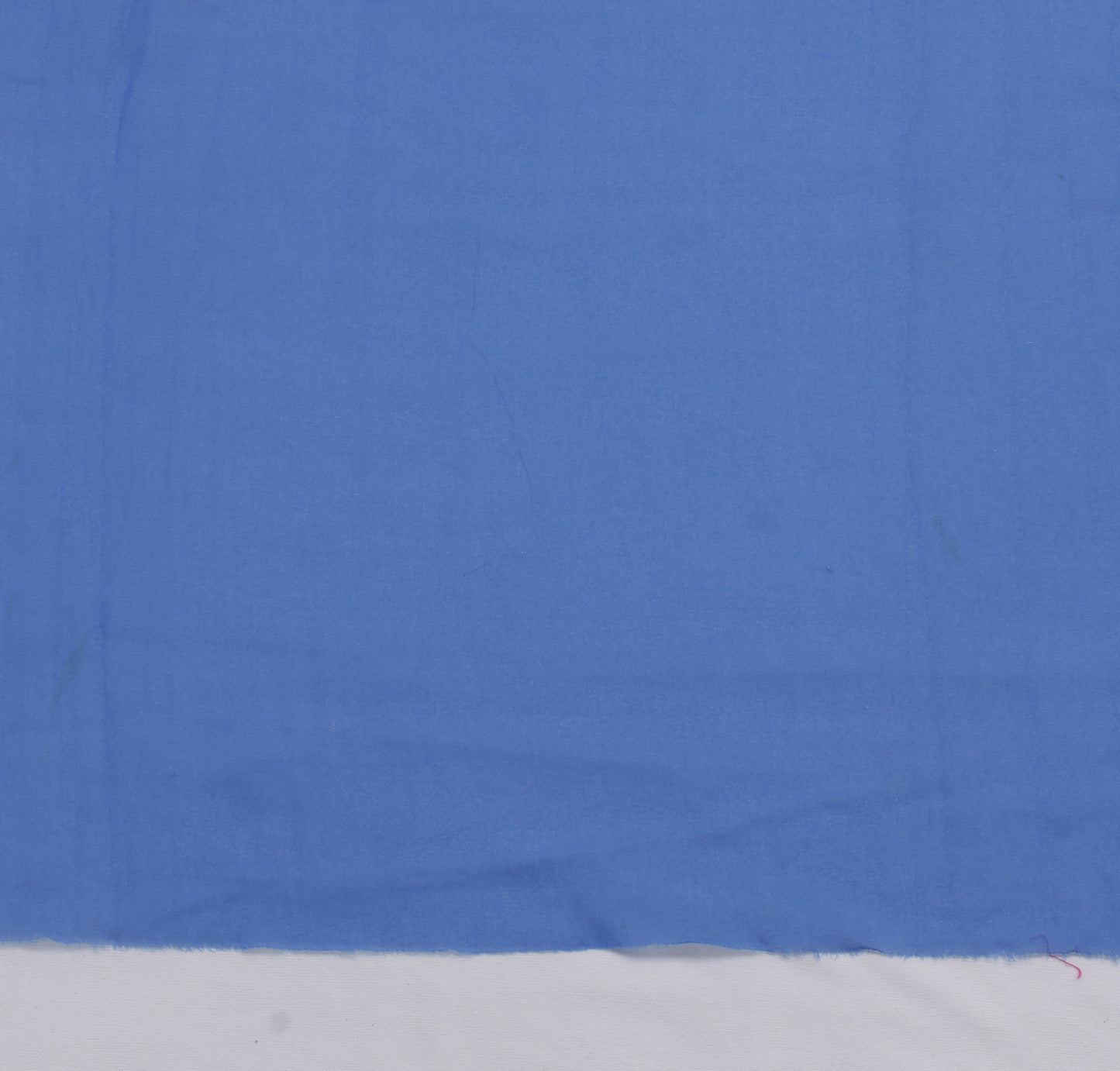 Sushila Vintage Blue Indian Sari Remnant Scrap Blend Georgette Silk Craft Fabric