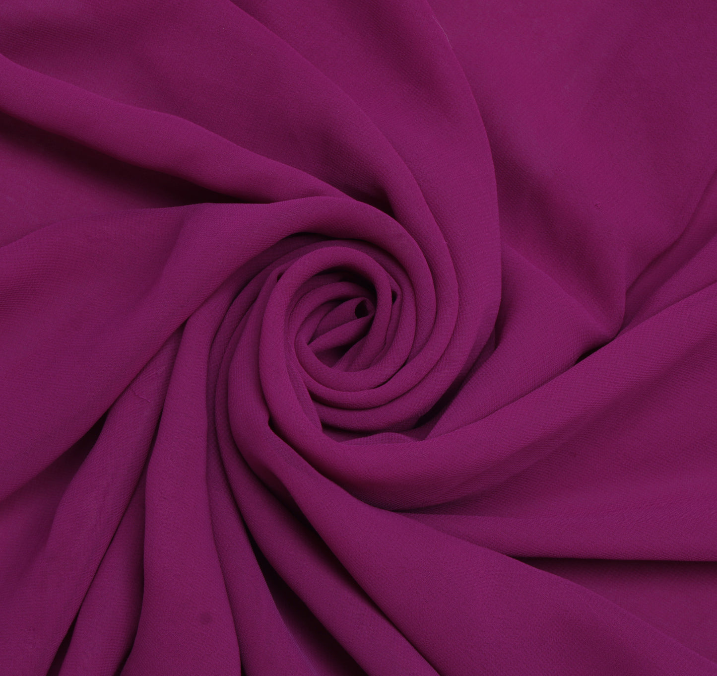 Sushila Vintage Purple Sari Remnant Scrap Blend Georgette Embroidered Fabric