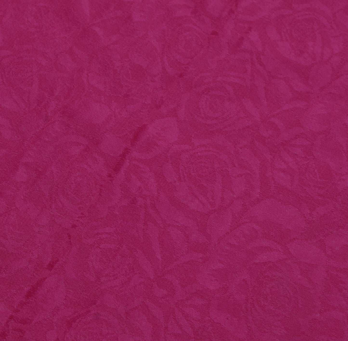 Sushila Vintage Purple Sari Remnant Scrap Blend Georgette Woven Craft Fabric