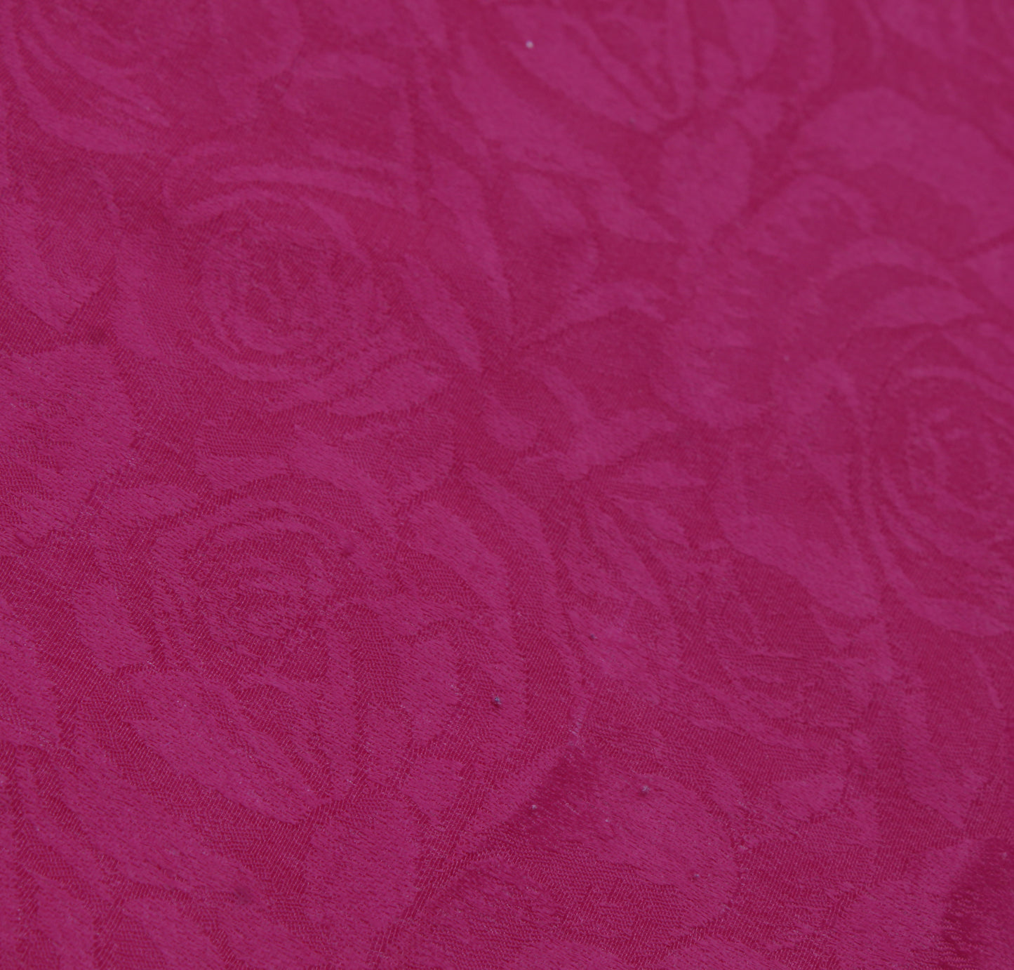 Sushila Vintage Purple Sari Remnant Scrap Blend Georgette Woven Craft Fabric