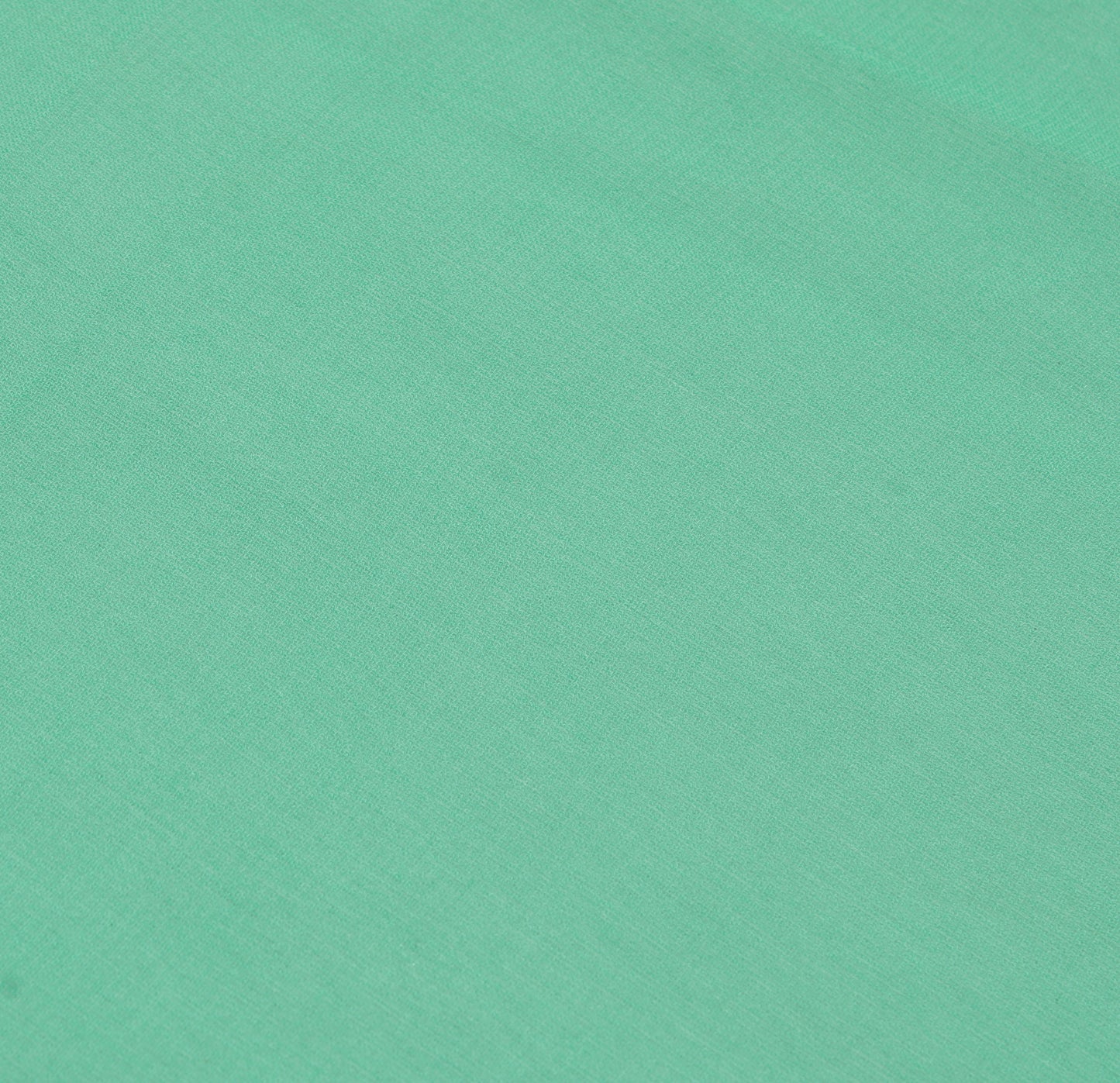 Sushila Vintage Aqua Green Sari Remnant Scrap Pure Georgette Silk Craft Fabric