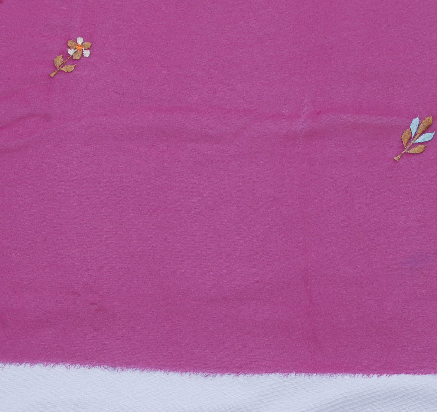 Sushila Vintage Purple Sari Remnant Scrap Blend Georgette Silk Craft Fabric