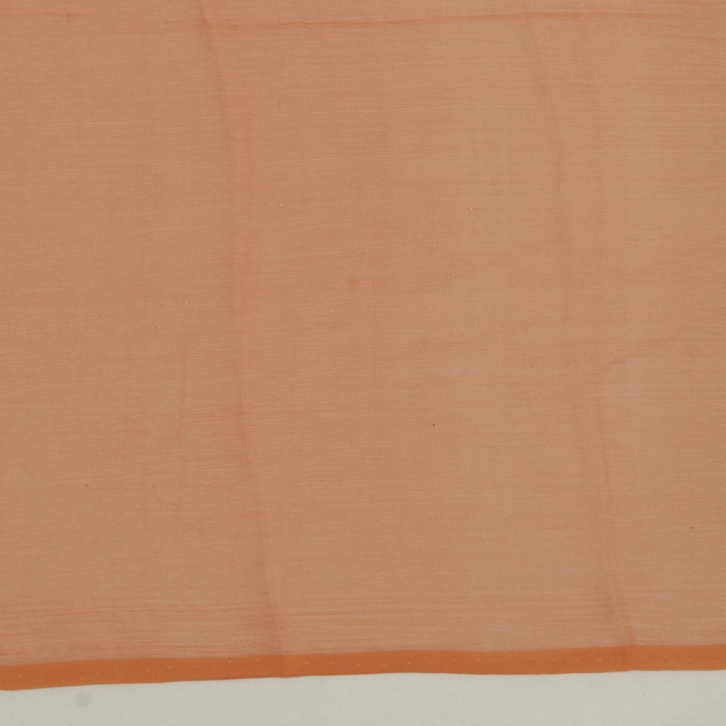 Sushila Vintage Brown Sari Remnant Scrap Pure Chiffon Embroidered Craft Fabric