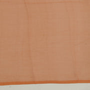 Sushila Vintage Brown Sari Remnant Scrap Pure Chiffon Embroidered Craft Fabric