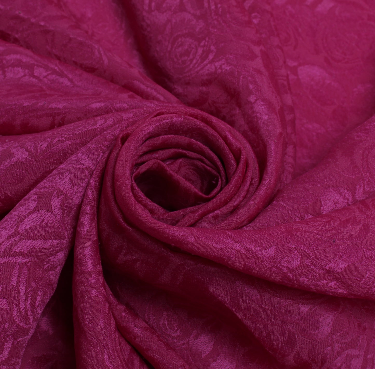 Sushila Vintage Purple Sari Remnant Scrap Blend Georgette Woven Craft Fabric