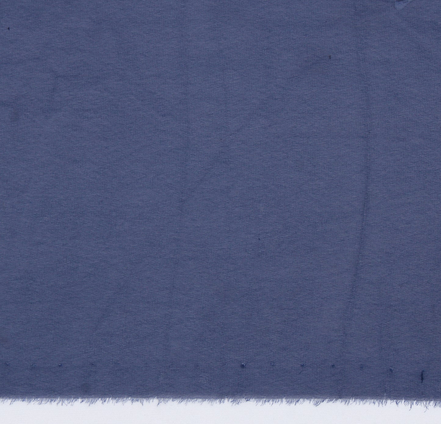 Sushila Vintage Blue Sari Remnant Scrap Blend Georgette Hand Beaded Craft Fabric