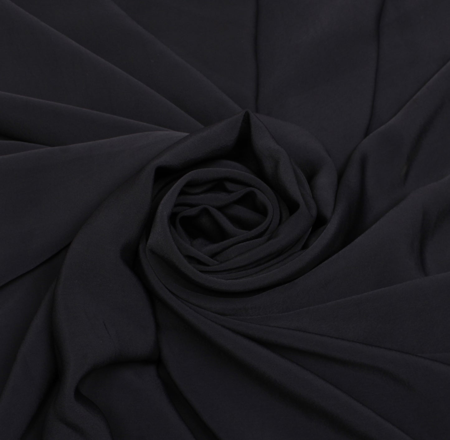 Sushila Vintage Dark Gray Sari Remnant Scrap Blend Crepe Silk Craft Fabric