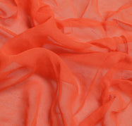 Sushila Vintage Indian Sari Remnant Scrap Pure Georgette Silk Craft Fabric