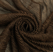 Sushila Vintage Brown Indian Sari Remnant Scrap Pure Tissue Silk Craft Fabric