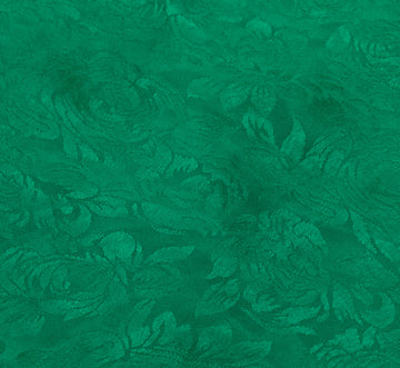 Sushila Vintage Green Sari Remnant Scrap Blend Georgette Self Woven Craft Fabric