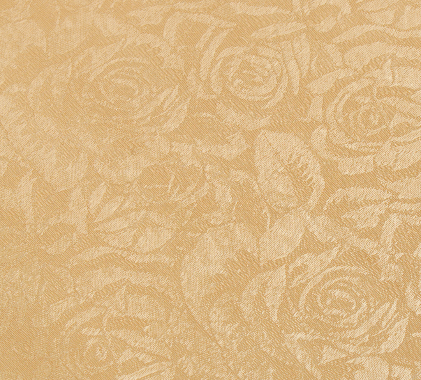 Sushila Vintage Cream Sari Remnant Scrap Blend Silk Self Woven Craft Fabric