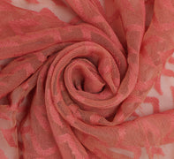 Sushila Vintage Indian Sari Remnant Scrap 100% Pure Cotton Woven Craft Fabric