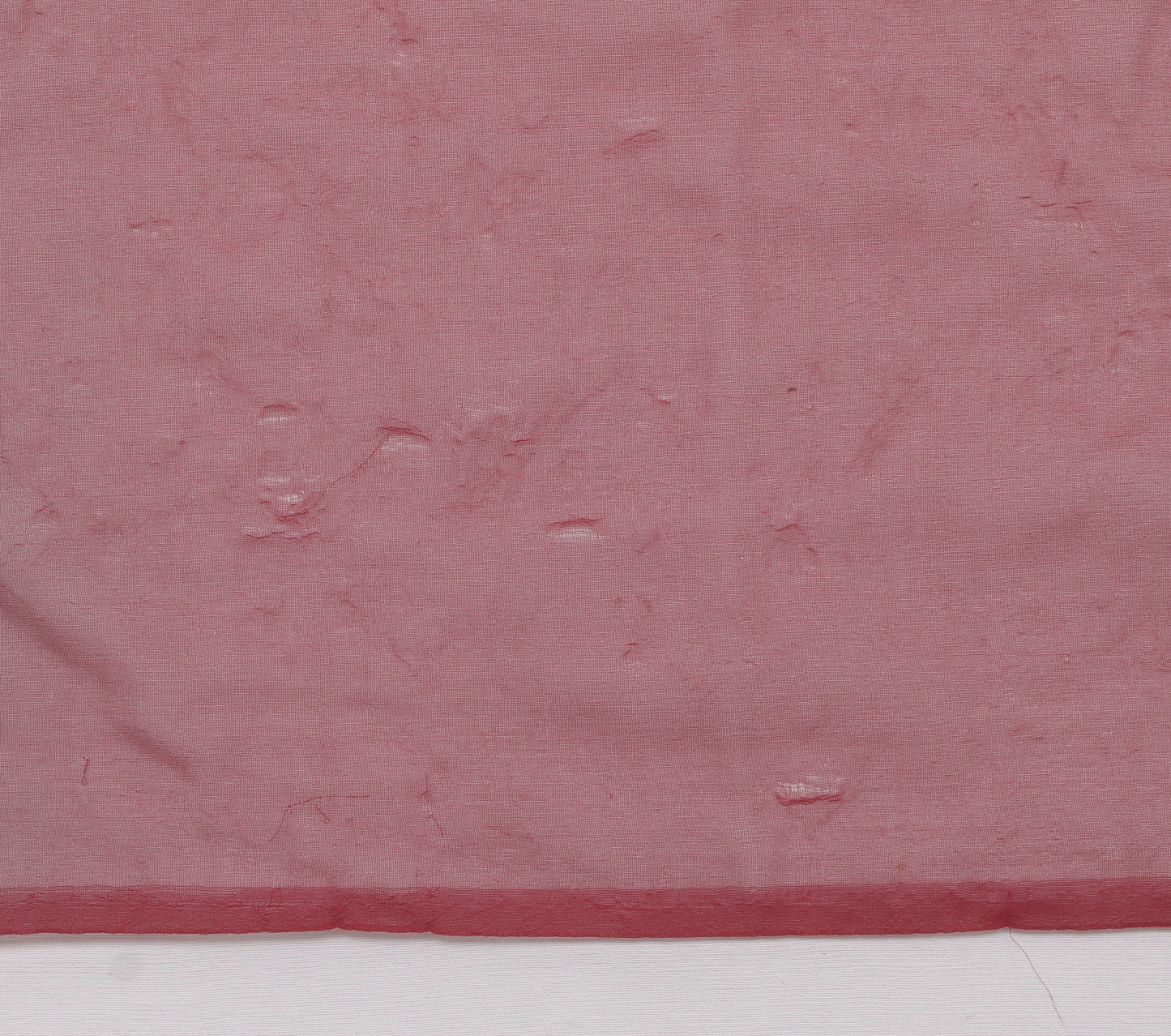 Sushila Vintage Maroon Sari Remnant Scrap Blend Georgette Silk Craft Fabric