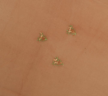 Sushila Vintage Sari Remnant Scrap Pure Georgette Hand Embroidered Craft Fabric