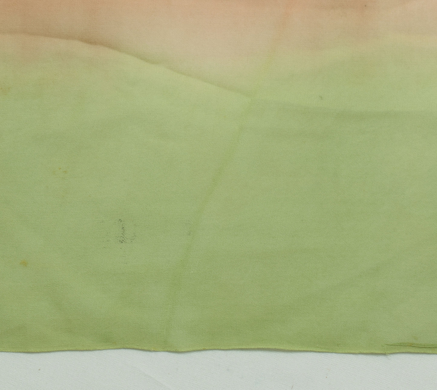 Sushila Vintage Sari Remnant Scrap Pure Georgette Hand Embroidered Craft Fabric