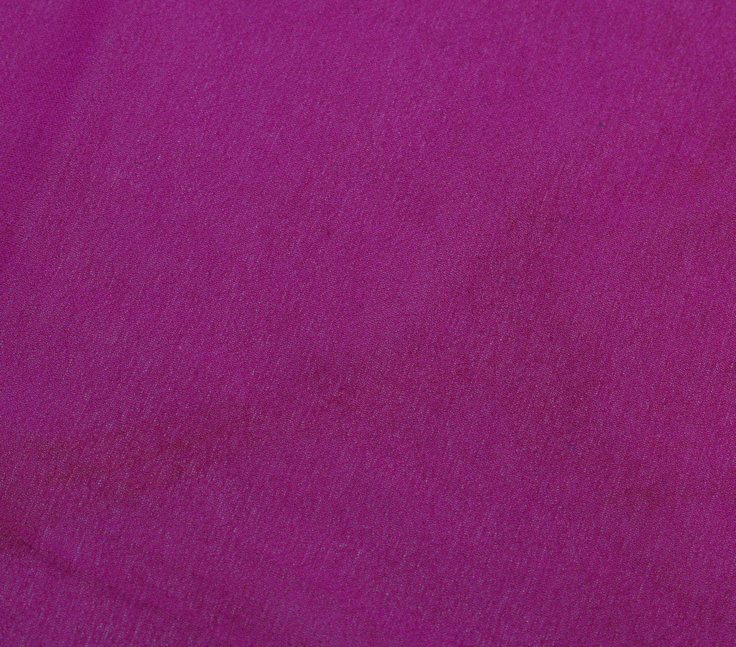 Sushila Vintage Purple Sari Remnant Scrap Pure Georgette Silk Embroidered Fabric