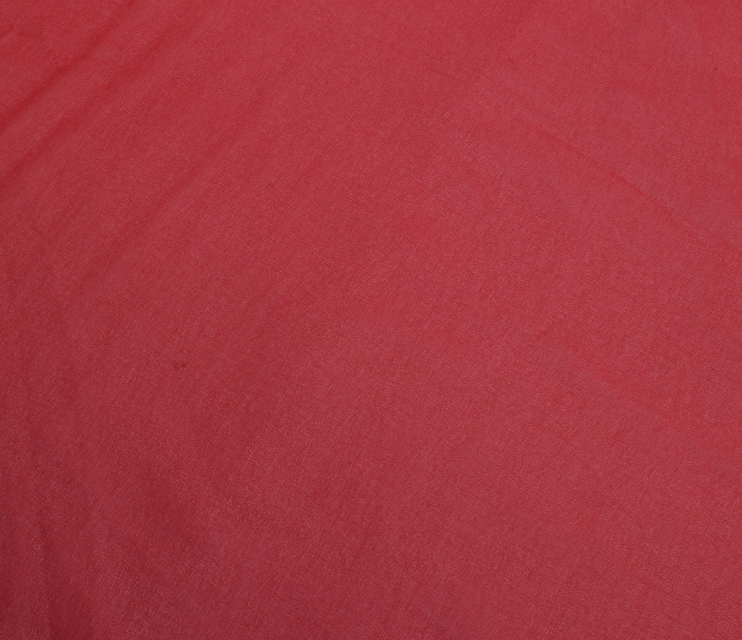 Sushila Vintage Red Indian Sari Remnant Scrap Blend Georgette Silk Craft Fabric