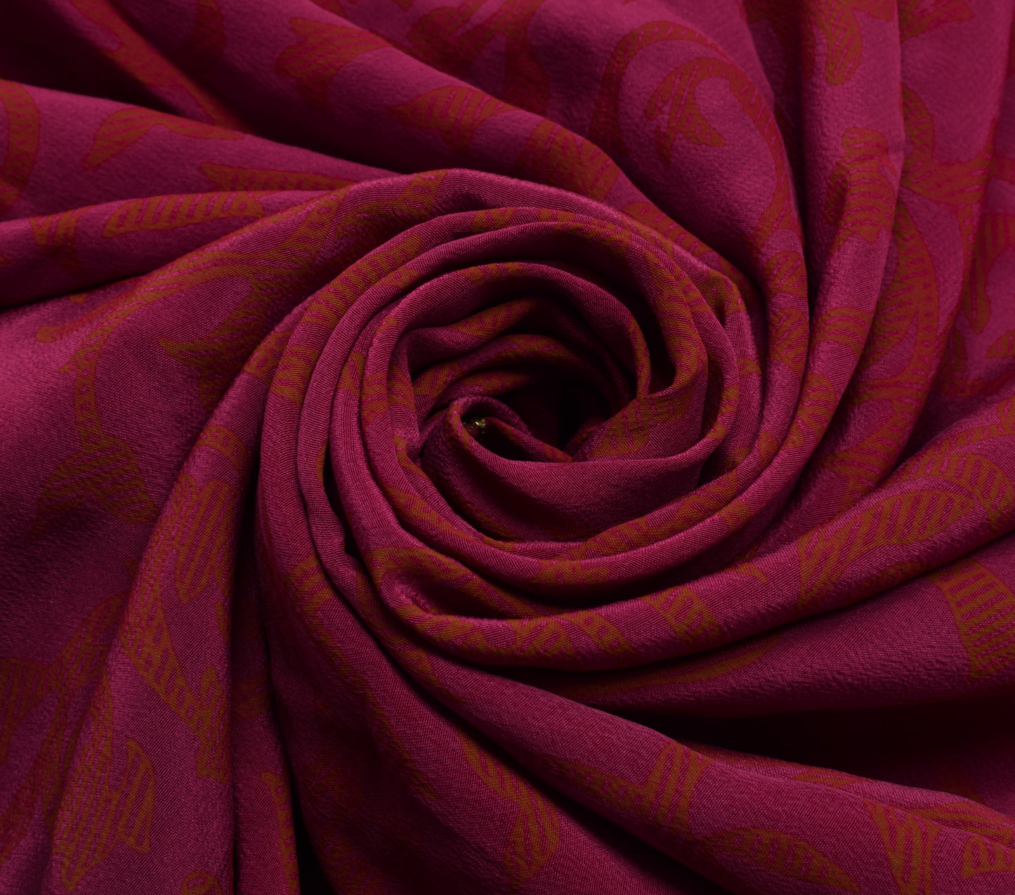 Sushila Vintage Indian Sari Remnant Scrap 100% Pure Silk Printed Craft Fabric