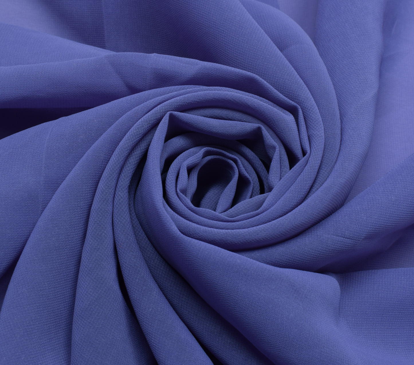 Sushila Vintage Grayish Blue Sari Remnant Scrap Blend Georgette Craft Fabric