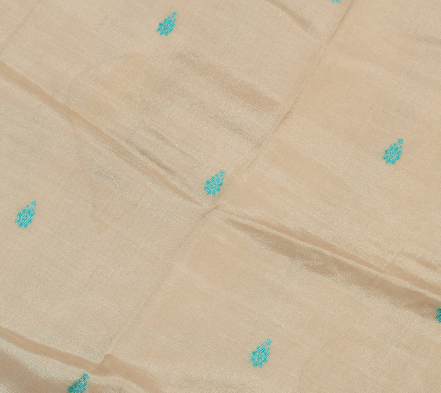 Sushila Vintage Indian Sari Remnant Scrap 100% Pure Silk Woven Craft Fabric