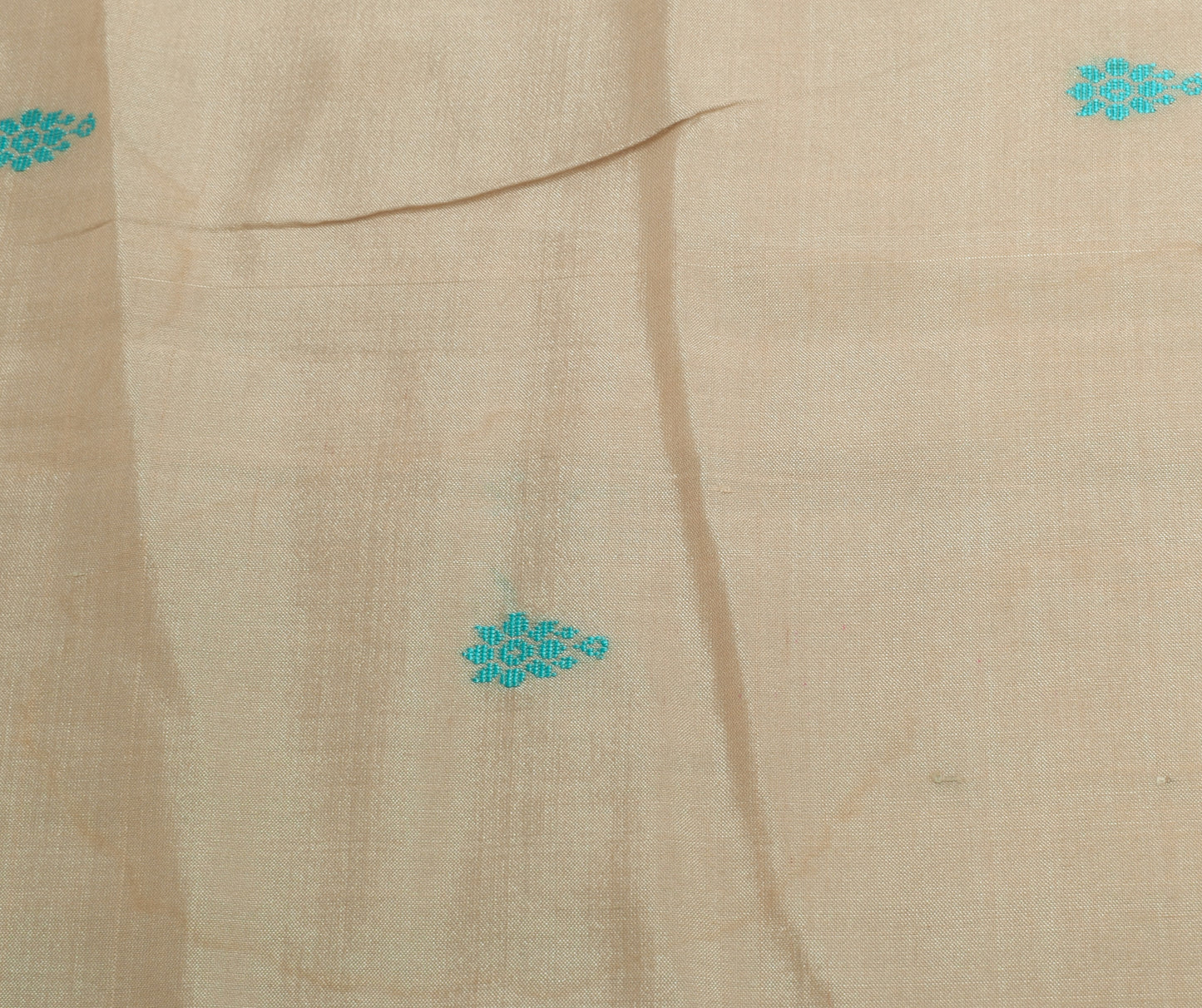 Sushila Vintage Indian Sari Remnant Scrap 100% Pure Silk Woven Craft Fabric