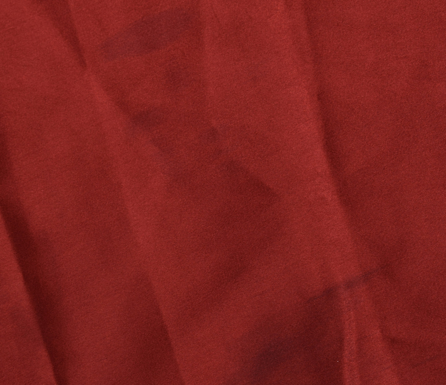Sushila Vintage Maroon Sari Remnant Scrap Blend Silk Embroidered Craft Fabric