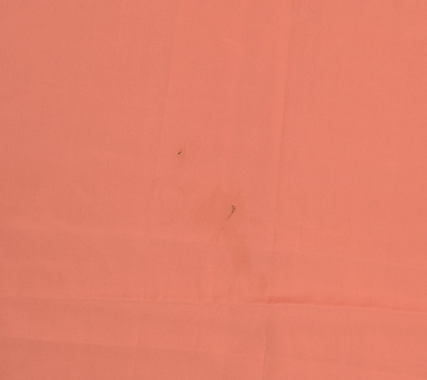 Sushila Vintage Peach Sari Remnant Scrap Blend Silk Embroidered Craft Fabric