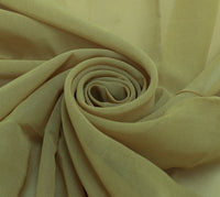 Sushila Vintage Green Indian Sari Remnant Scrap Pure Georgette Silk Craft Fabric