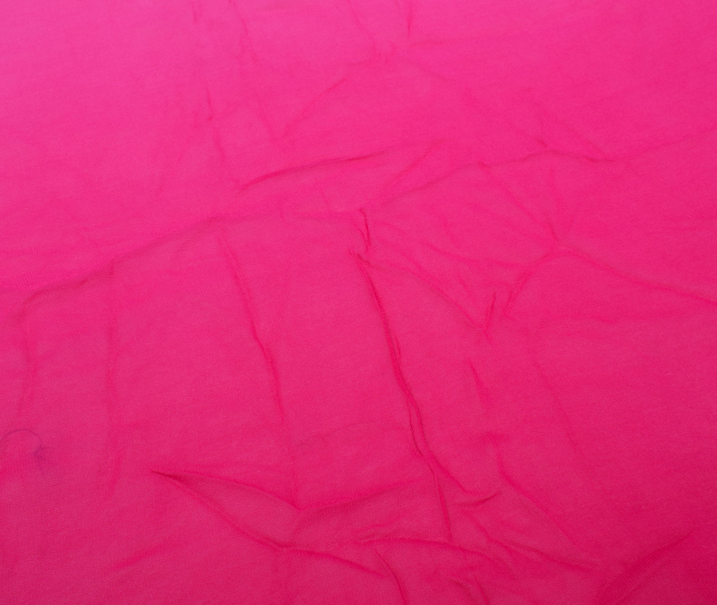 Sushila Vintage Pink Sari Remnant Scrap Multi Purpose Georgette Craft Fabric
