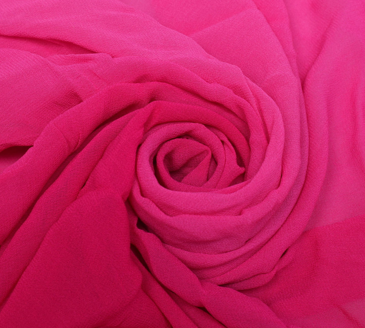 Sushila Vintage Pink Sari Remnant Scrap Multi Purpose Georgette Craft Fabric